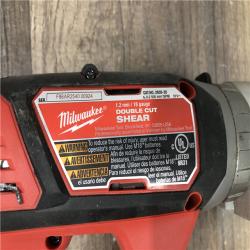 AS-IS Milwaukee 18-Volt Lithium-Ion Cordless 18-Gauge Double Cut Metal Shear (Tool-Only)