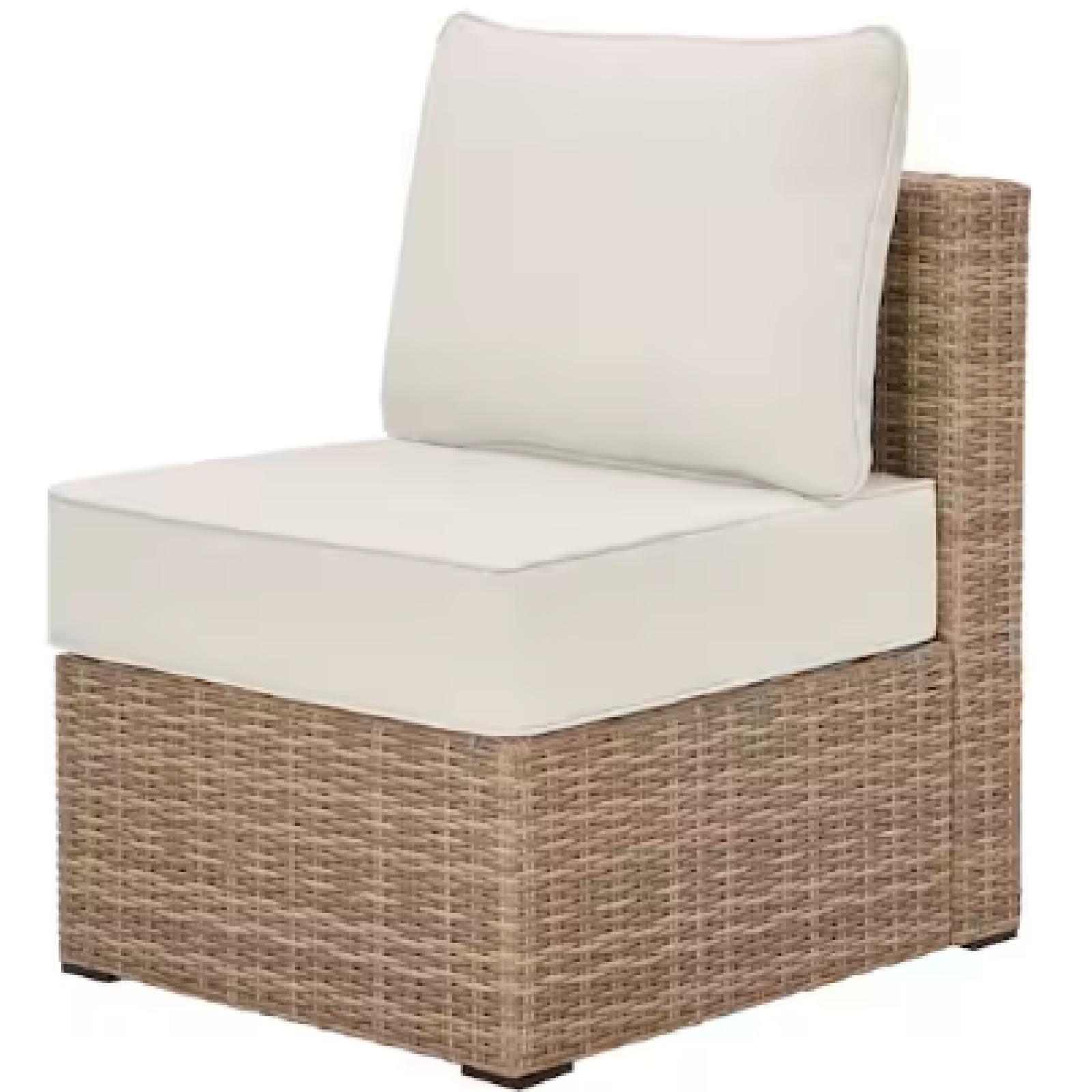 DALLAS LOCATION- NEW!- Hampton Bay Crystal Ridge Modular Woven Armless Chair
