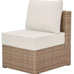 DALLAS LOCATION- NEW!- Hampton Bay Crystal Ridge Modular Woven Armless Chair