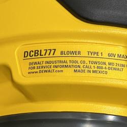 AS-IS DEWALT FLEXVOLT 60V MAX 160 MPH 760 CFM Brushless Cordless Axial Blower Kit