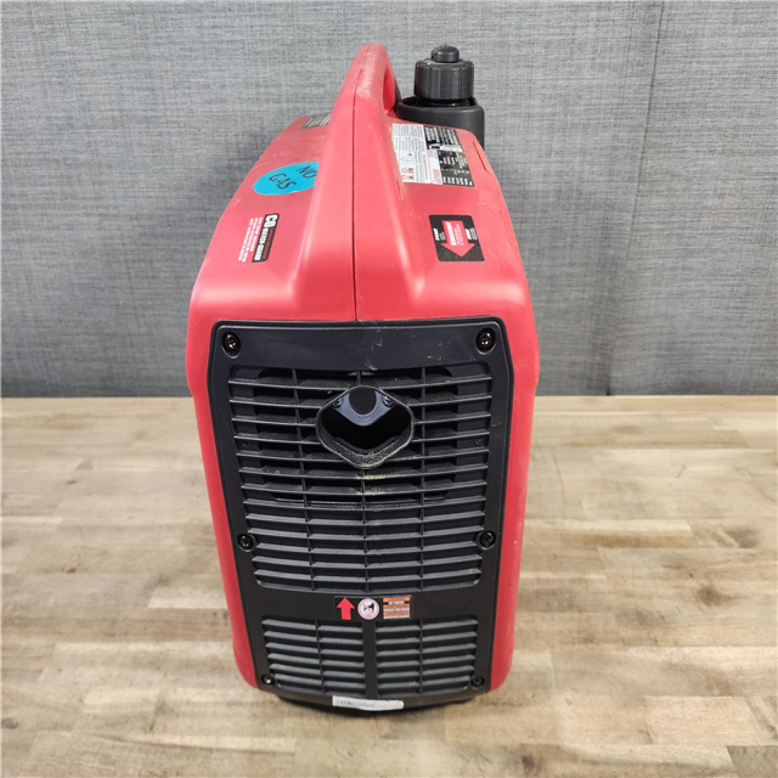 HOUSTON LOCATION - AS-IS 1500-Watt Recoil Start Gasoline Powered Ultra-Light Inverter Generator with 60cc OHV Engine and CO Sensor Shutdown