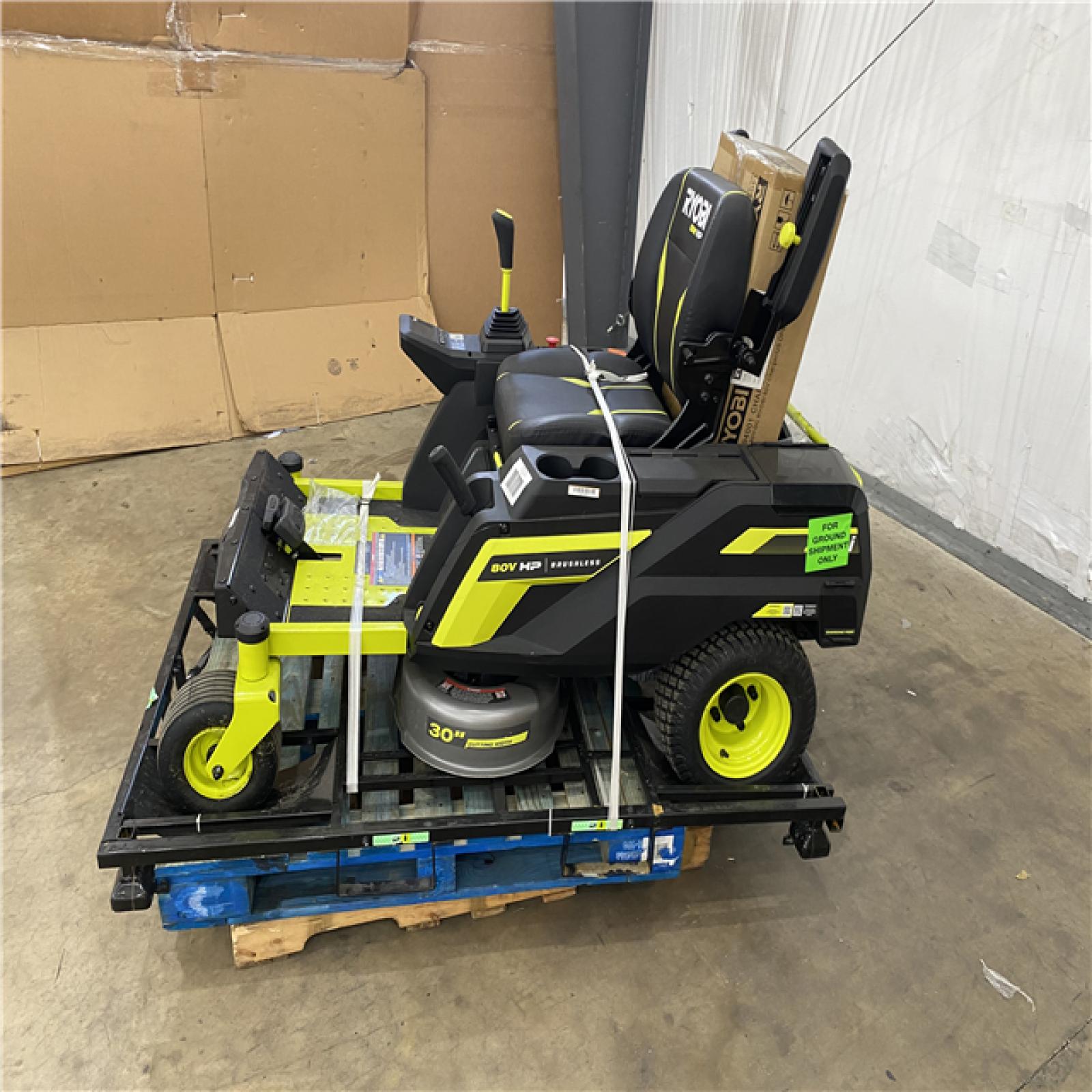 Houston Location - AS-IS Ryobi Z30 Li riding mower