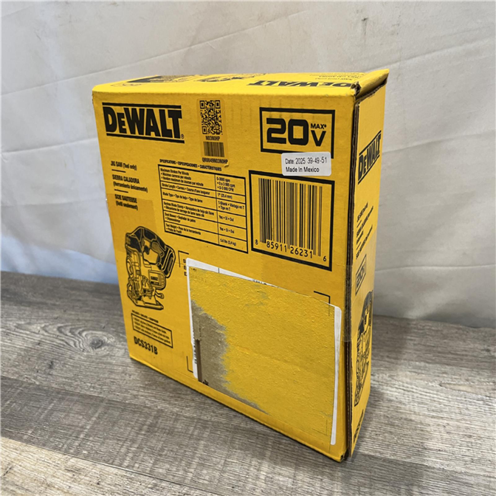 NEW -  DEWALT 20V MAX Cordless Jig Saw (Tool Only)