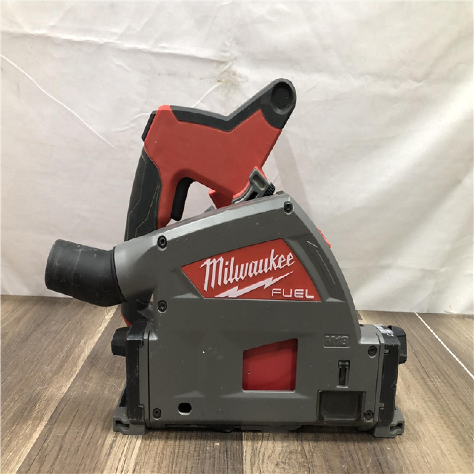 AS-IS Milwaukee FUEL 18V Lithium-Ion Cordless Brushless 6-1/2 in. Plunge Cut Track Saw (Tool-Only)