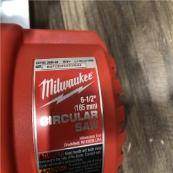 AS-IS Milwaukee 18V Lithium-Ion Cordless 6-1/2 in. Circular Saw (Tool-Only)