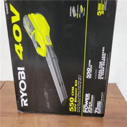 California NEW Ryobi 40V  550 CFM Blower  includes (1) Battery & Charger