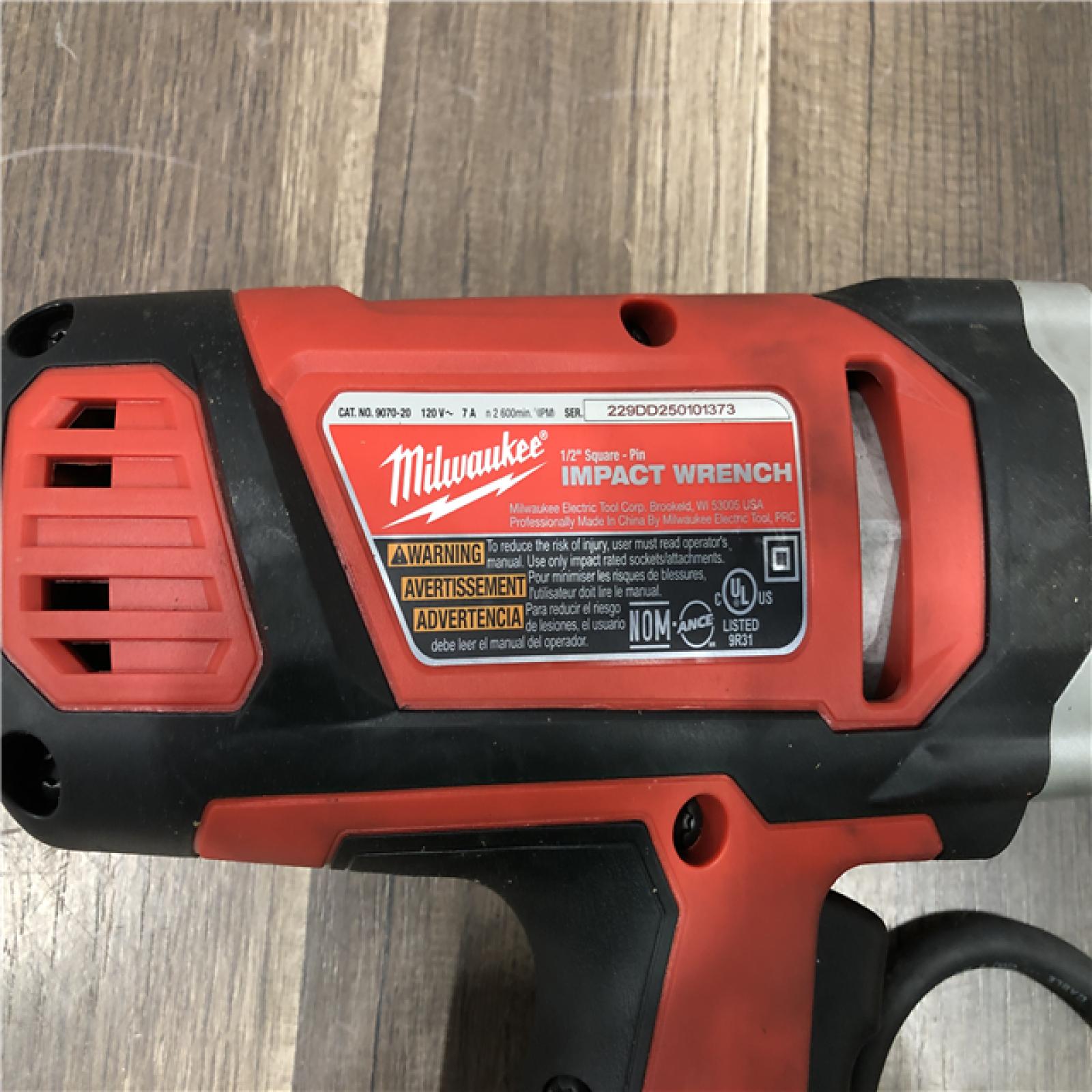 AS-IS Milwaukee 1/2 in. Impact Wrench with Rocker Switch and Detent Pin Socket Retention