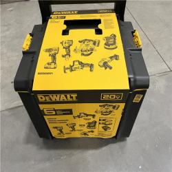 NEW DEWALT 20V Lithium-Ion Cordless 6-Tool Combo Kit with Rolling Toolbox