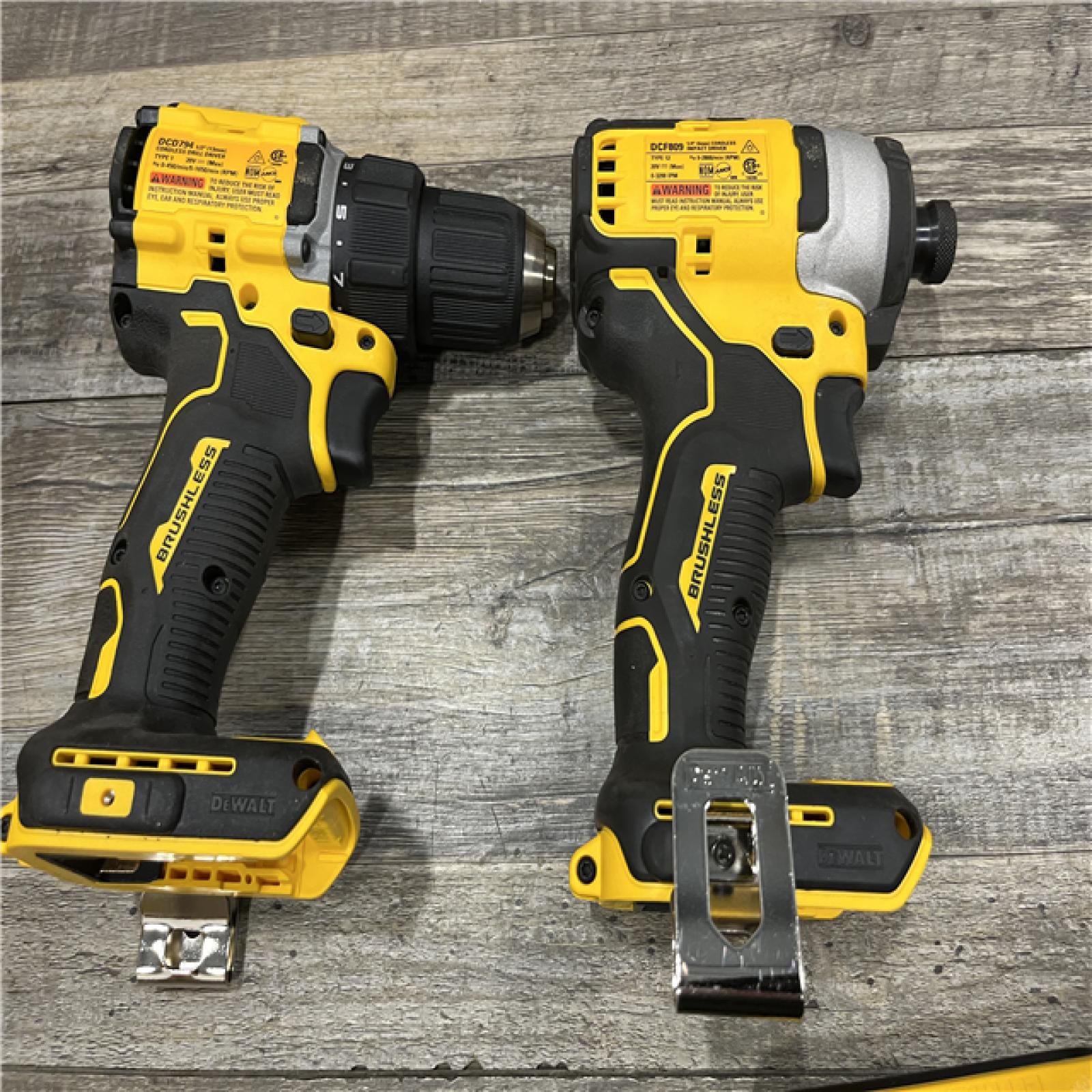 AS-IS DEWALT ATOMIC 20-Volt MAX Lithium-Ion Cordless Combo Kit