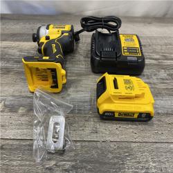 AS-IS DEWALT Atomic 20V Max Lithium-Ion Brushless Cordless Compact 1/4 in. Impact Driver Kit