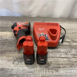 AS-IS Milwaukee  FUEL 12V Lithium-Ion Brushless Cordless 1/4 in. Hex Impact Driver Kit