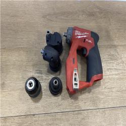 AS-IS Milwaukee FUEL 12V Lithium-Ion Brushless Cordless 4-in-1 Installation 3/8 in. Drill Driver with 4 Tool Head (Tool-Only)
