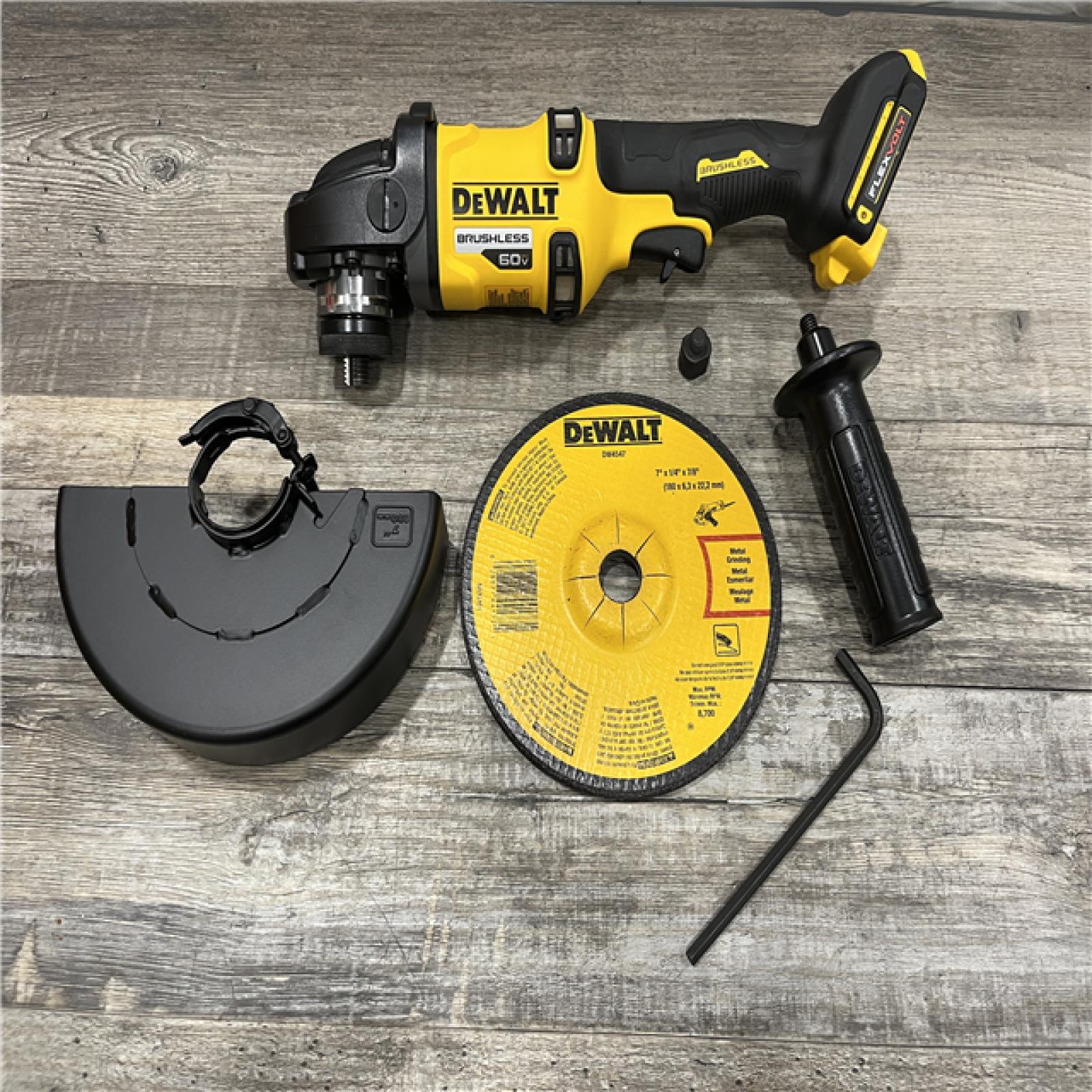 AS-IS DEWALT FLEXVOLT 60V Cordless 7 in. Angle Grinder (Tool-Only)