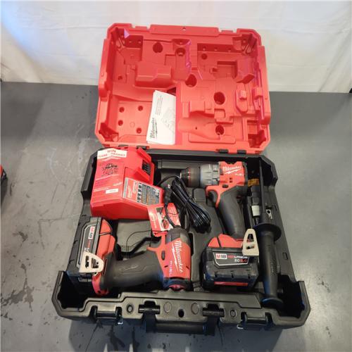 AS-IS- M18 FUEL 18V Lithium-Ion Brushless Cordless Hammer Drill and Impact Driver Combo Kit (2-Tool) with 2 Batteries
