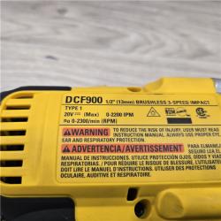 AS-IS Dewalt 20V MAX Cordless 1/2 in. Impact Wrench Kit