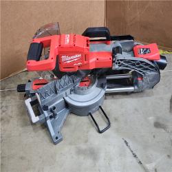 HOUSTON LOCATION - AS-IS Milwaukee M18 FUEL Brushless Cordless 10 in. Dual Bevel Sliding Compound Miter Saw (Tool-Only)