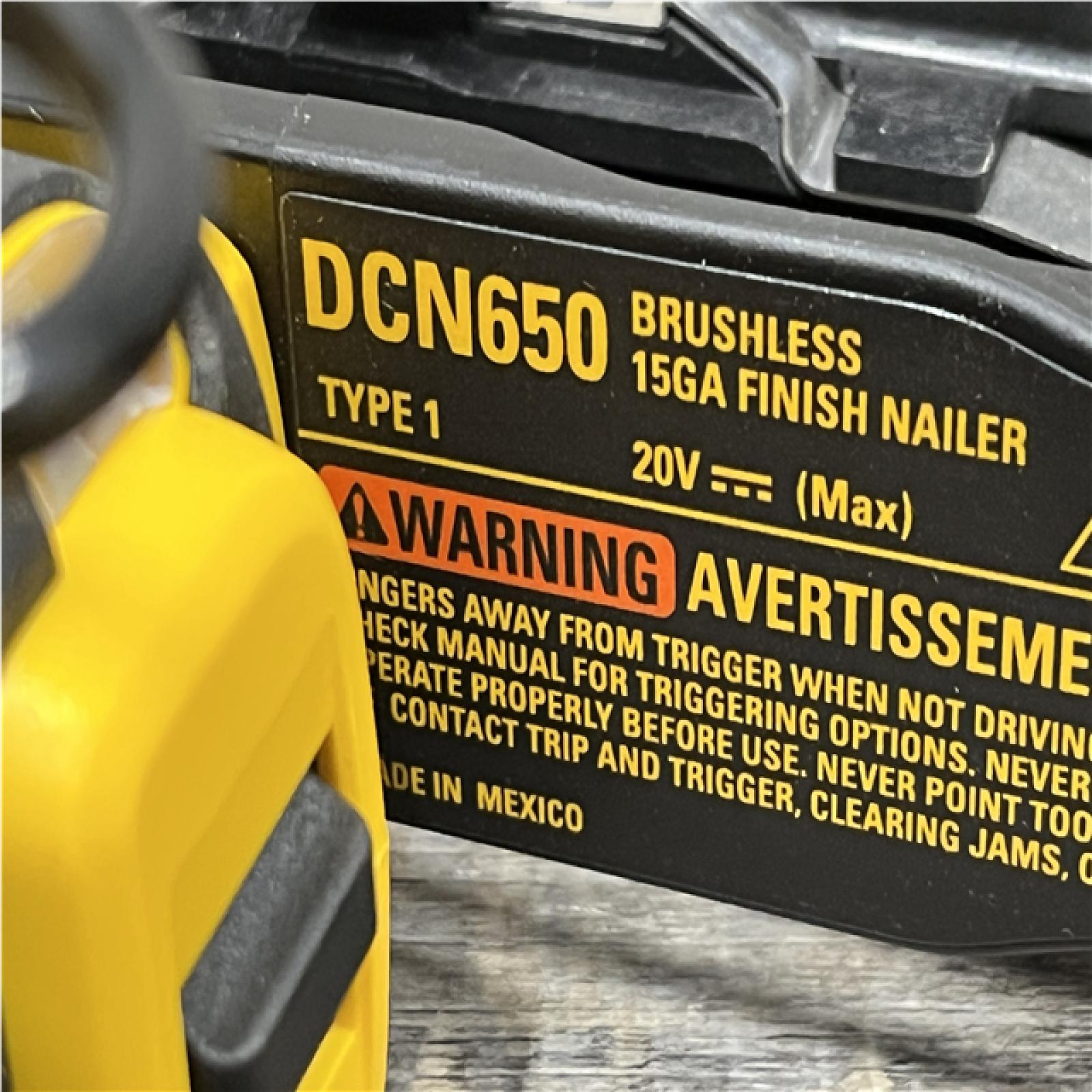AS-IS DEWALT Cordless 20V MAX XR Angled Finish Nailer (Tool Only)