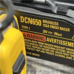 AS-IS DEWALT Cordless 20V MAX XR Angled Finish Nailer (Tool Only)