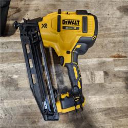 HOUSTON LOCATION - AS-IS DeWalt 20V 16 Gauge Cordless Angled Finish Nailer Kit W/ 2Ah Battery