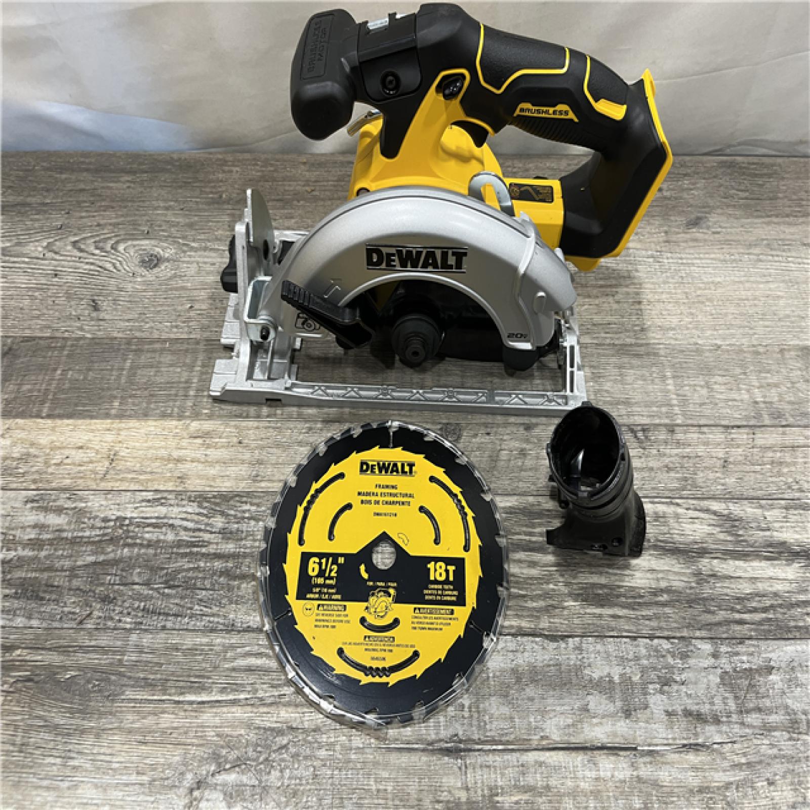 AS-IS DEWALT 20V MAX Cordless Brushless 6-1/2 in. Sidewinder Style Circular Saw (Tool Only)