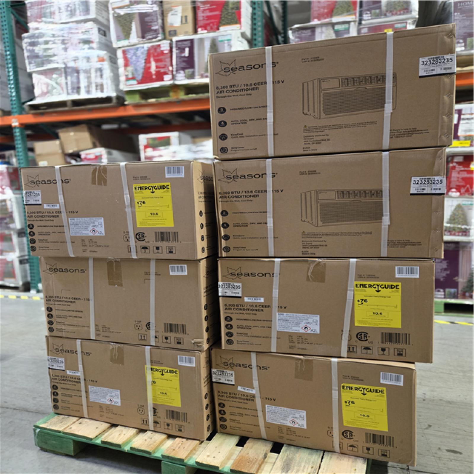 DALLAS LOCATION - SEASONS 8 300 BTU AIR CONDITIONER PALLET-(7 UNITS)