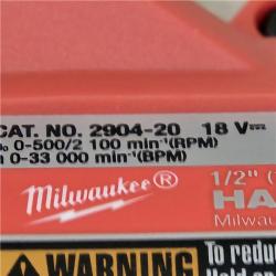AS-IS Milwaukee 2904-20 12V 1/2  Hammer Drill/ Driver