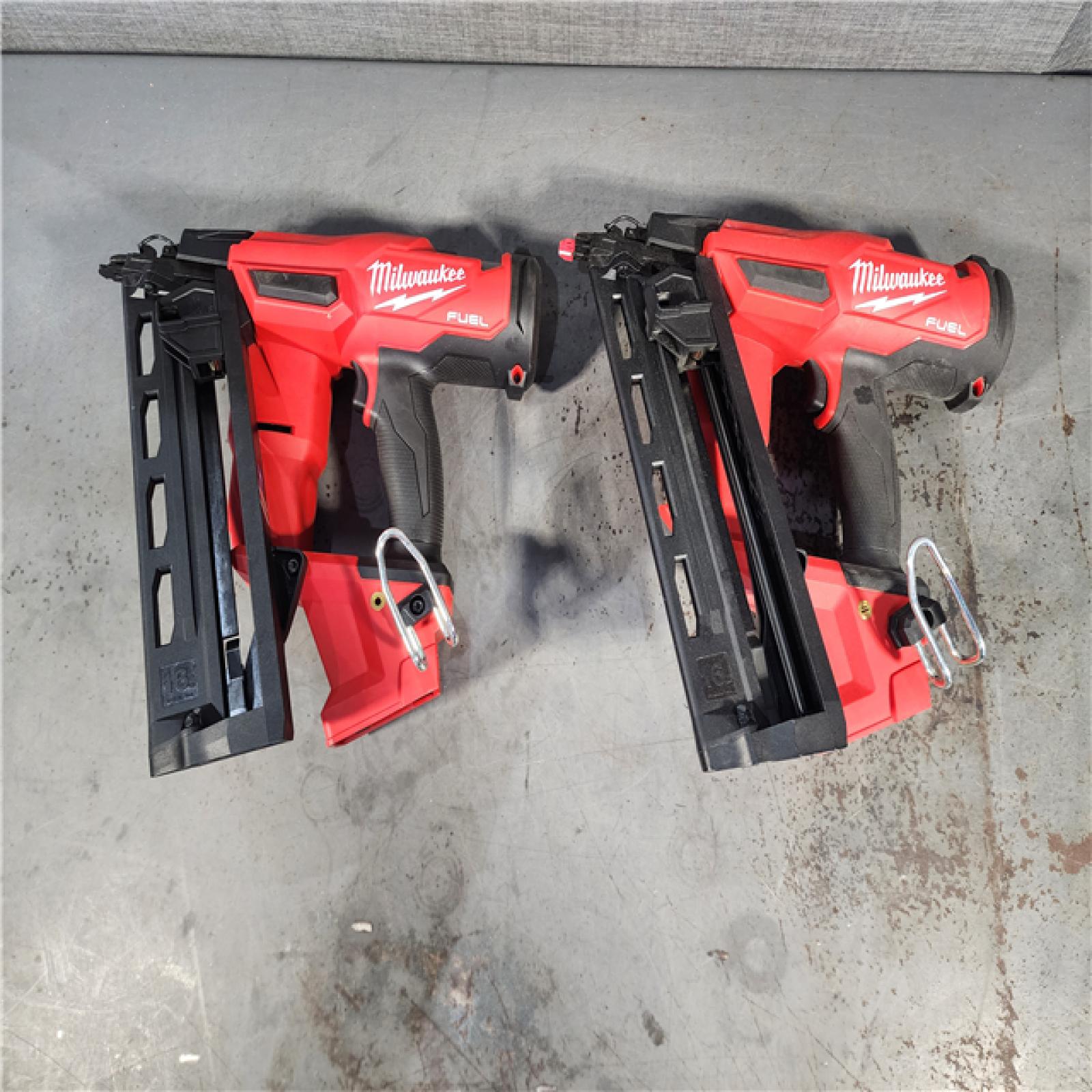 HOUSTON LOCATION - AS-IS (2) Milwaukee 2841-20 18V Cordless Gen II 16 Gauge Angled Finish Nailer (Tool Only)