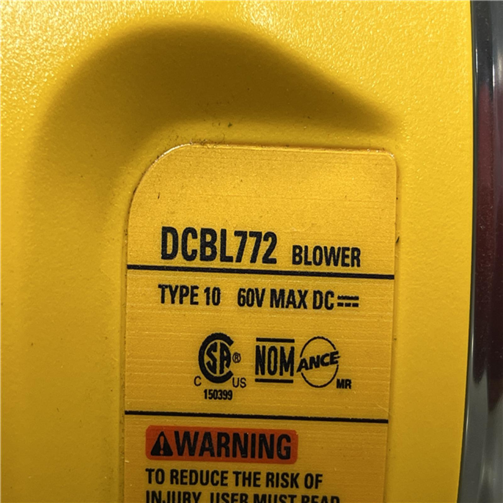 AS-IS DEWALT FLEXVOLT 60V MAX 125 MPH 600 CFM Brushless Cordless Battery Powered Blower Kit