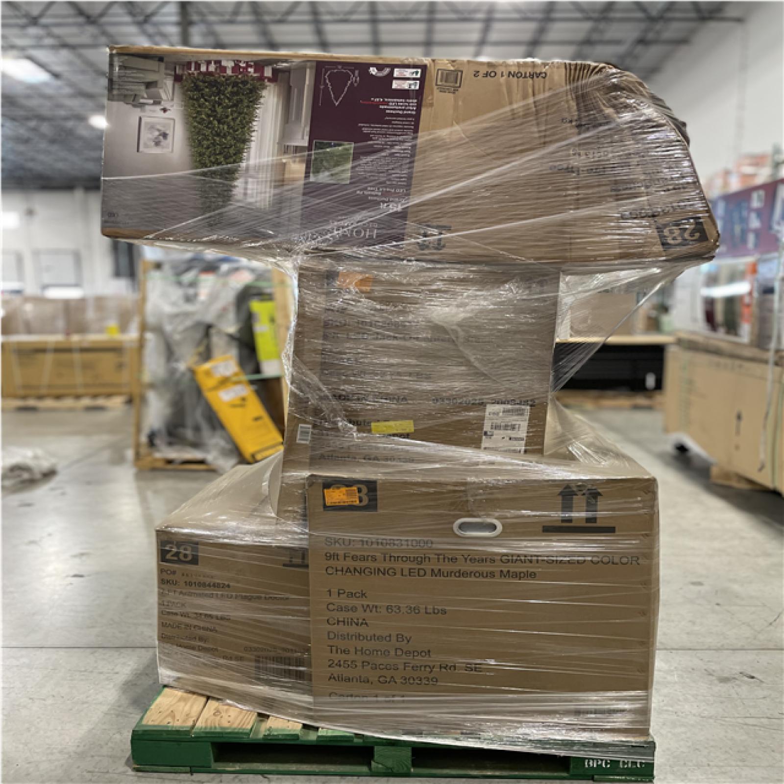 DALLAS LOCATION- AS-IS ASSORTED HOLIDAY DECORATION PALLET