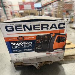 DALLAS LOCATION - Generac 3600 / 3000-Watt Dual Fuel Electric Switch Gasoline / Propane Inverter Portable Generator with COSense-IQ3600 DF