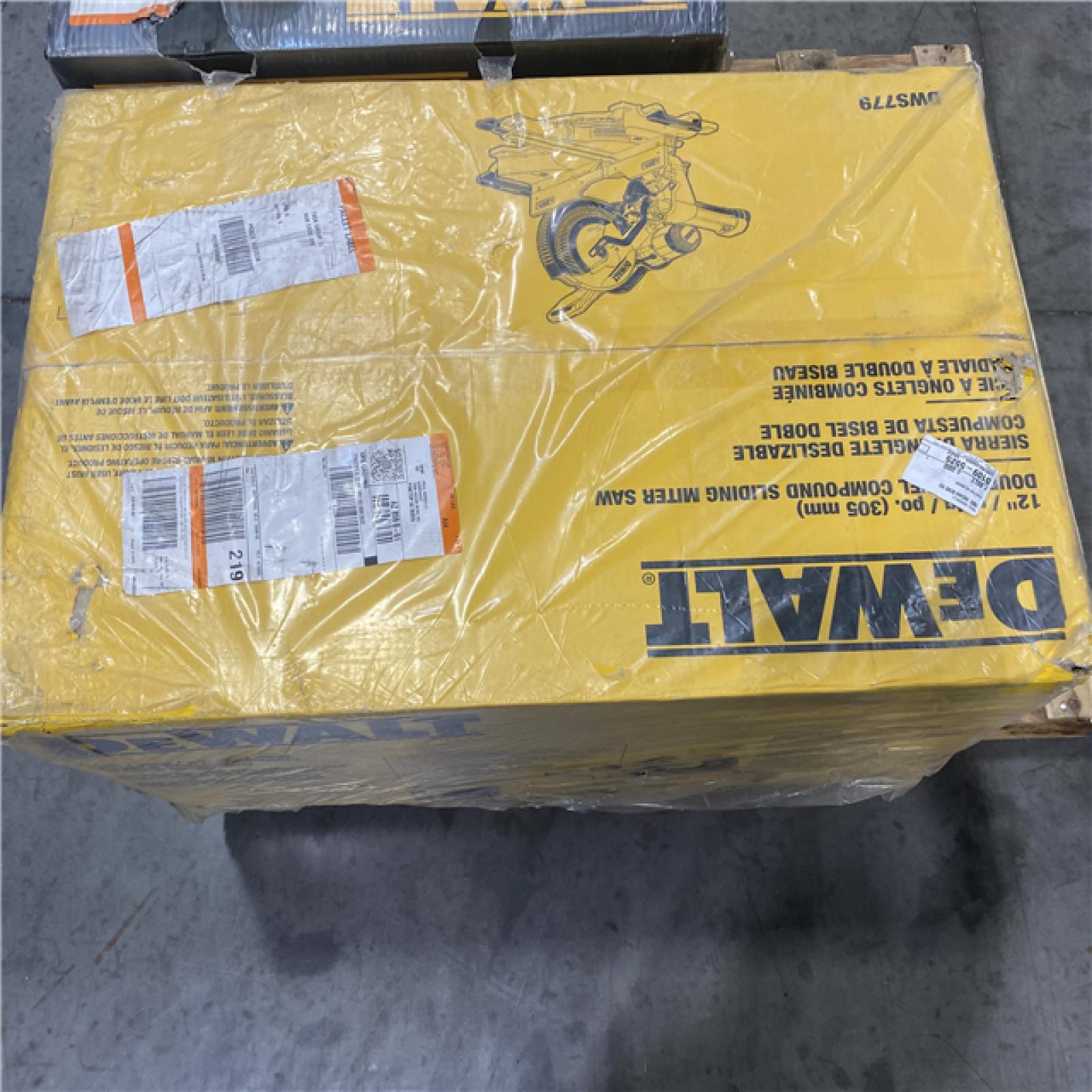Dallas Location - NEW-	DEWALT 15 Amp Corded 12 in. Double Bevel Sliding Compound Miter Saw