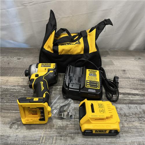 AS-IS DEWALT Atomic 20V Max Lithium-Ion Brushless Cordless Compact 1/4 in. Impact Driver Kit