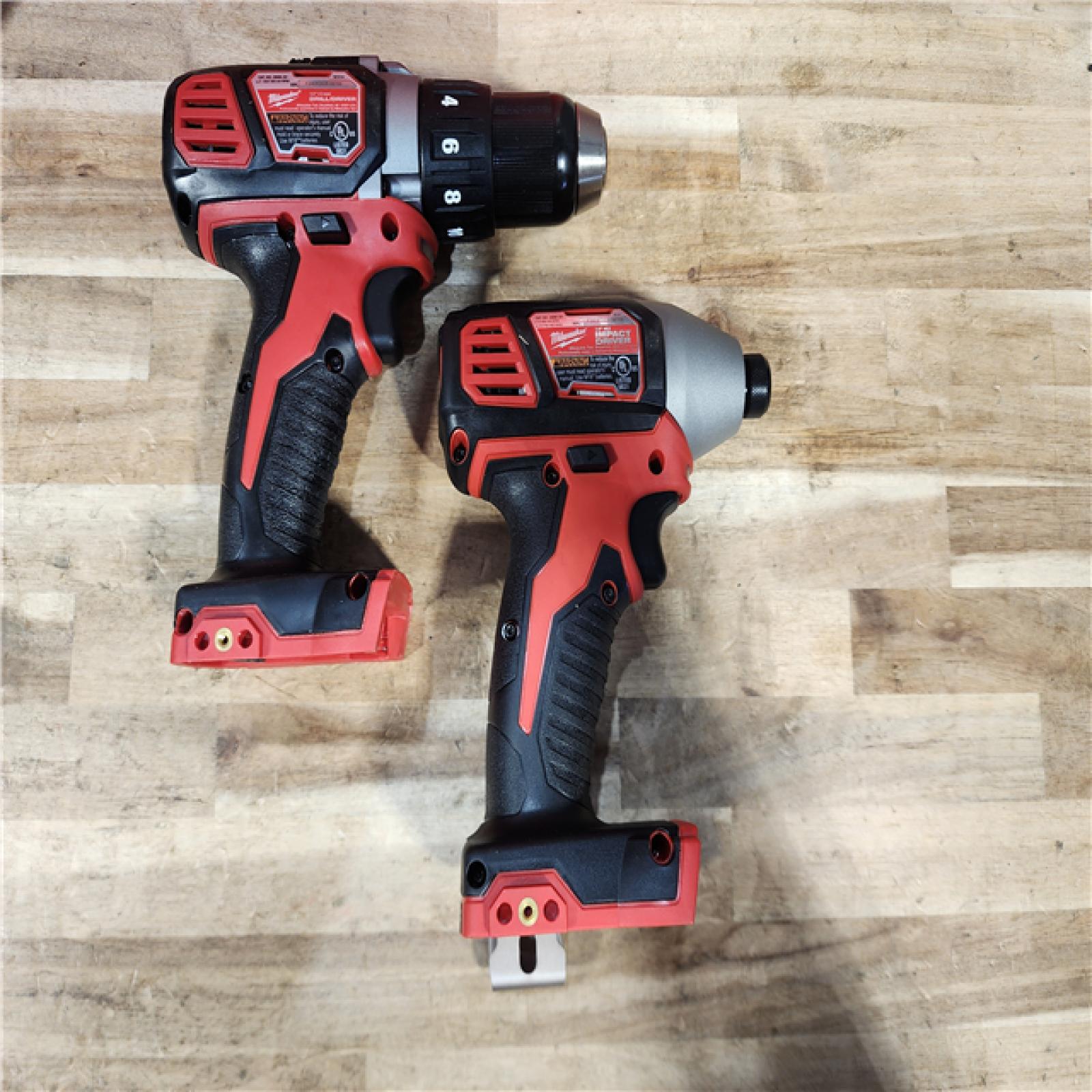HOUSTON LOCATION - AS-IS Milwaukee 18V Lithium-Ion Cordless Drill Driver/Impact Driver Combo Kit