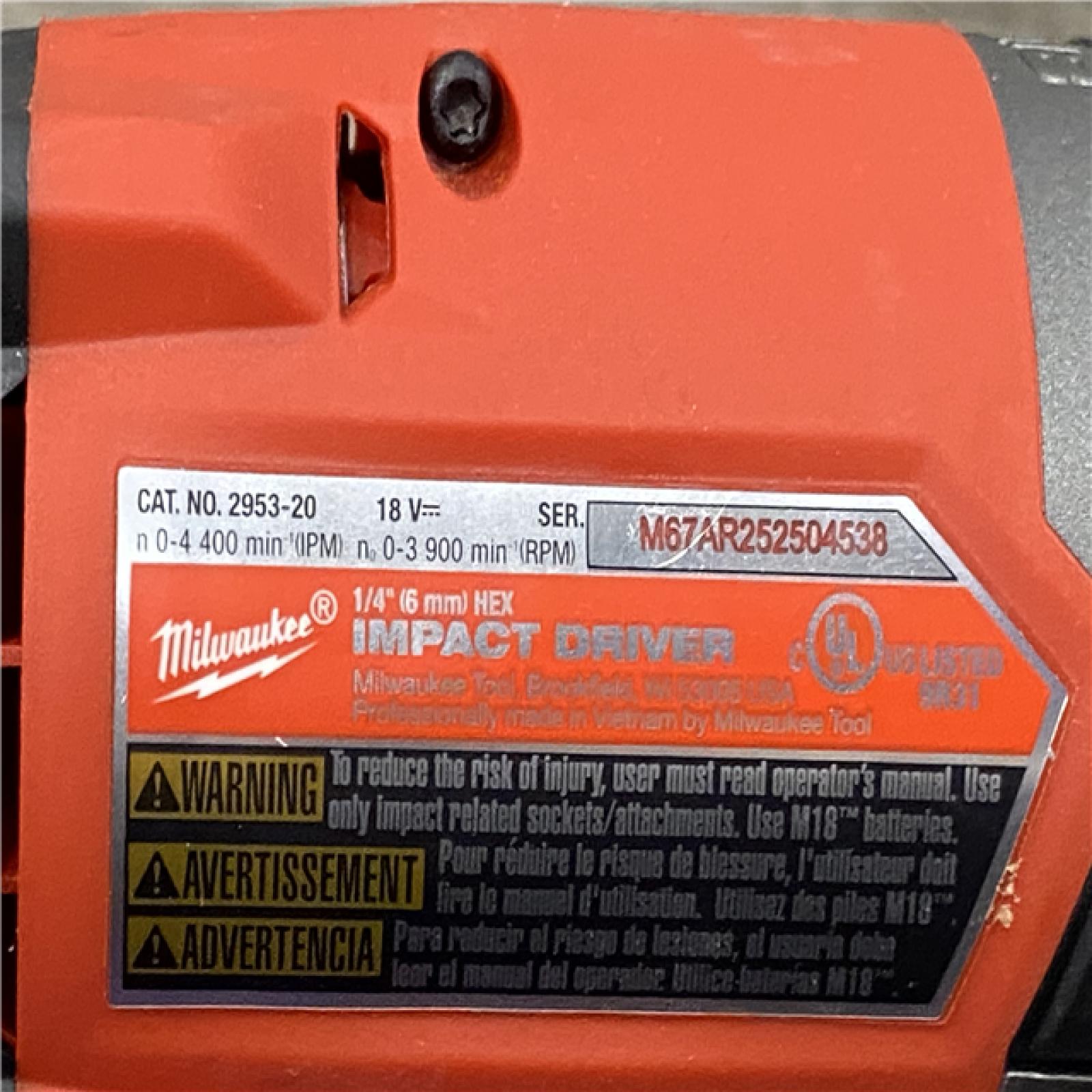 AS-IS Milwaukee FUEL 18V Lithium-Ion Brushless Cordless Hammer Drill and Impact Driver Combo Kit