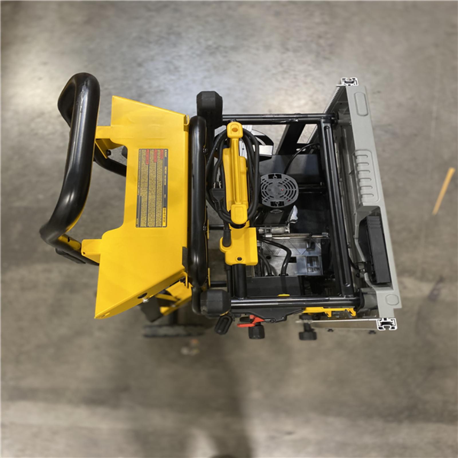 Dallas Location - As-Is DEWALT 15 Amp Corded 10 in. Job Site Table Saw with Rolling Stand