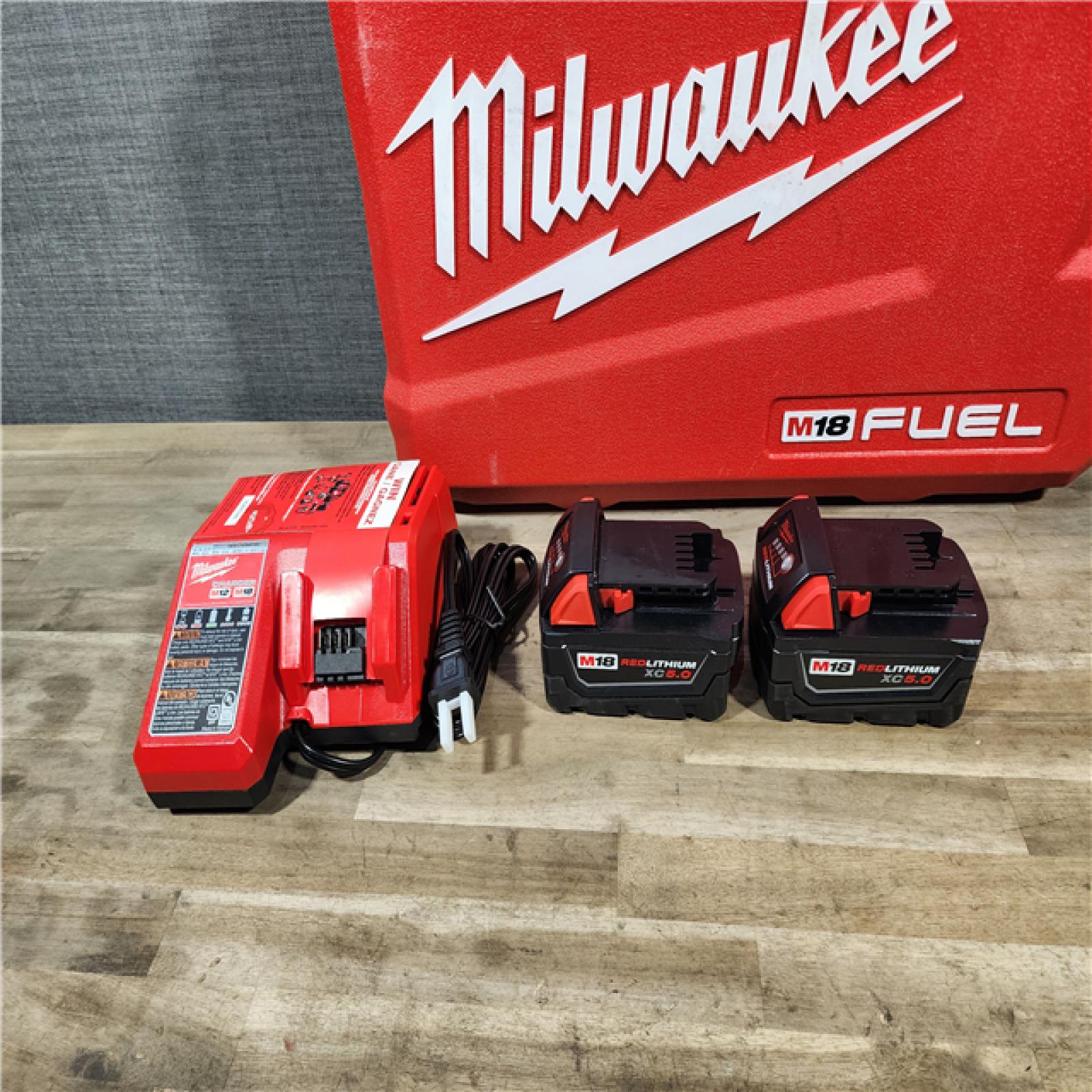 HOUSTON LOCATION - AS-IS MILWAUKEE FUEL 18V Lithium-Ion Brushless Cordless Hammer Drill and Impact Driver Combo Kit