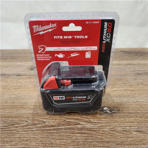AS-IS Milwaukee 48-11-1850R M18 18V REDLITHIUM XC5.0 Oil Resistant Battery
