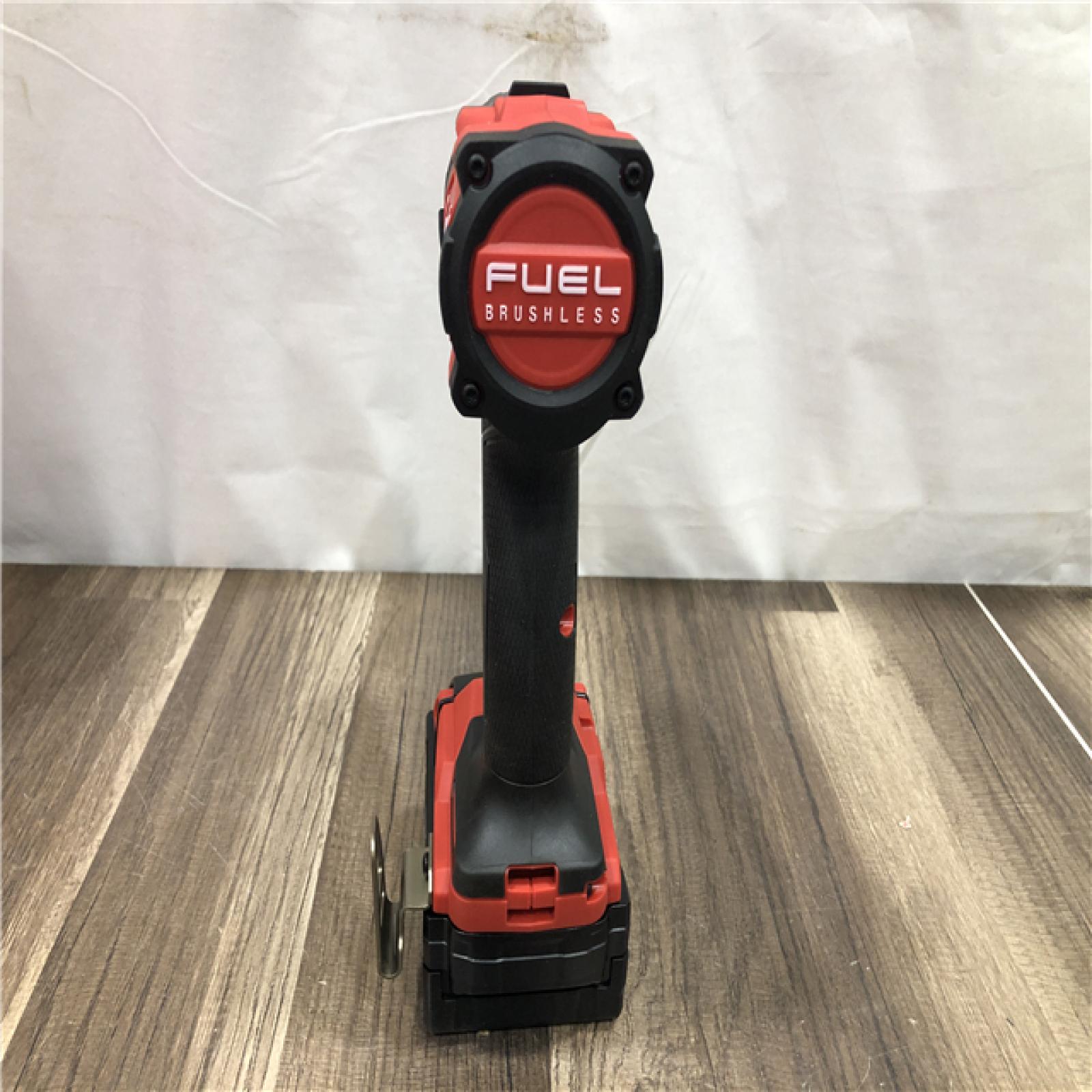 AS-IS Milwaukee  FUEL 18V Lithium-Ion Brushless Cordless 1/2 in. Hammer Drill Driver Kit