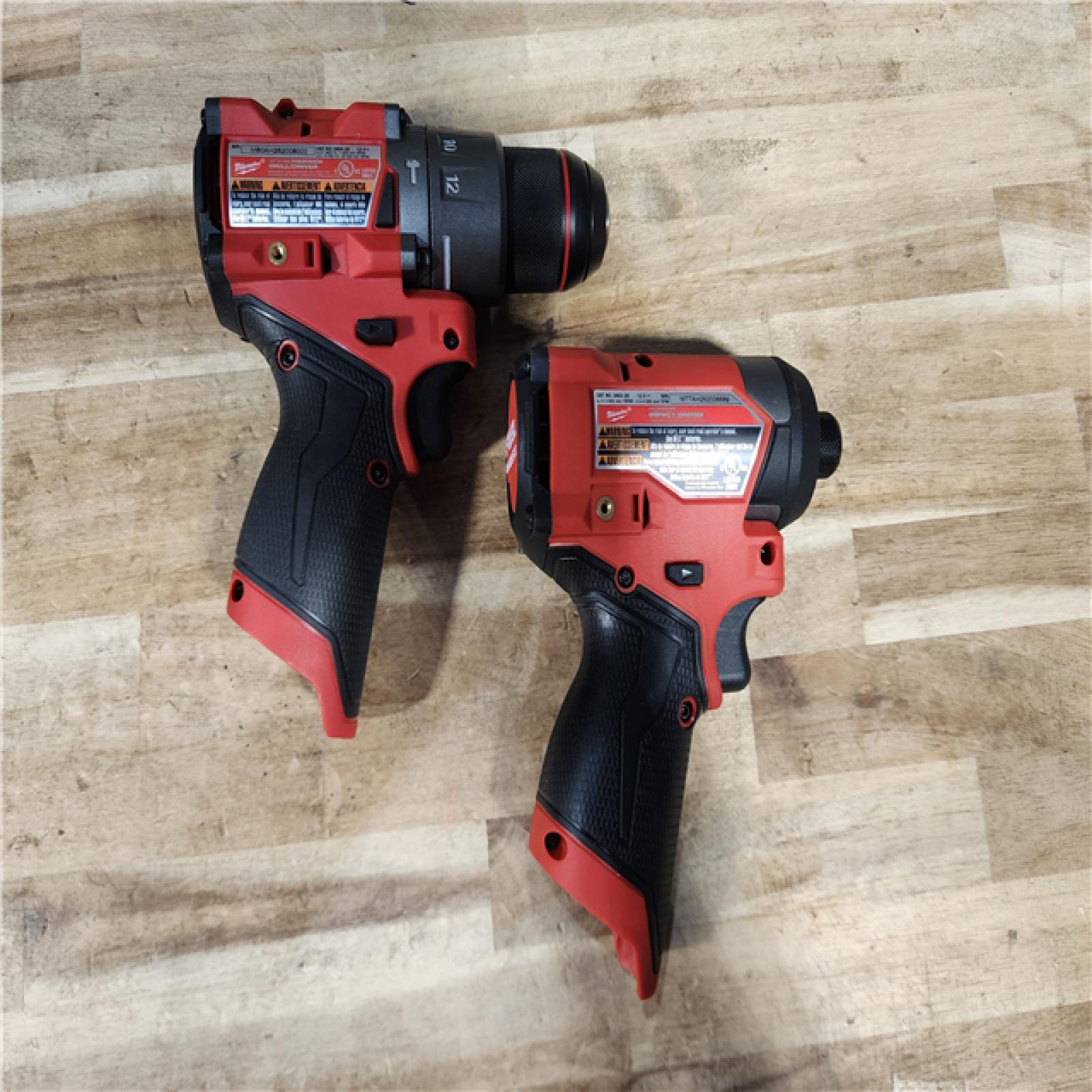 HOUSTON LOCATION - AS-IS (APPEARS LIKE NEW) Milwaukee FUEL 12-Volt Lithium-Ion Brushless Cordless Hammer Drill and Impact Driver Combo Kit