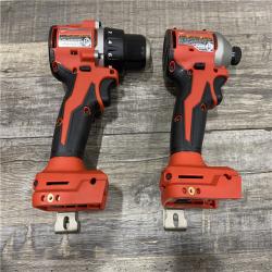 AS-IS Milwaukee 18V Lithium-Ion Brushless Cordless Compact Drill/Impact Combo Kit