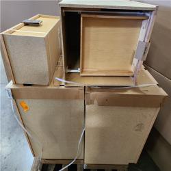 Phoenix AS-IS Mixed Hampton Bay Assembled Wall Bridge Kitchen Cabinet (4-Cabinets)