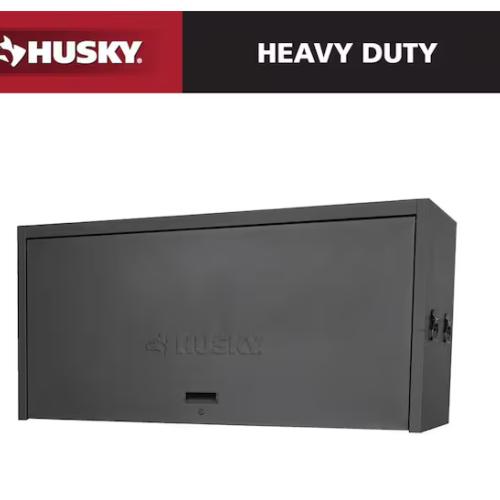 DALLAS LOCATION - AS-IS Husky Modular Tool Storage Heavy Duty 62 in. W x 24 in. D Matte Black Top Tool Chest
