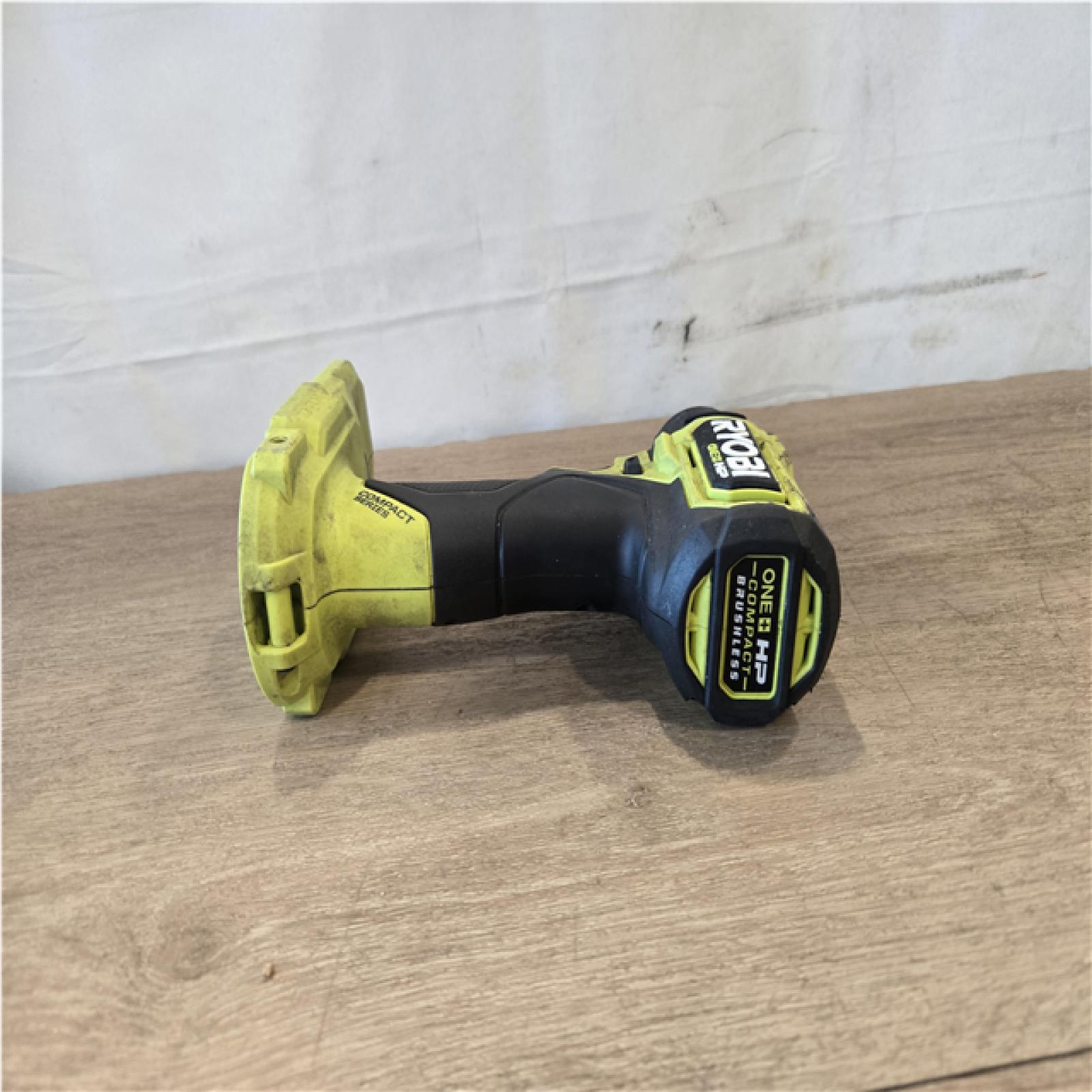 AS-IS ONE+ HP 18V Brushless Cordless Compact 1/2 in. Drill and Impact Driver Kit with (2) 1.5 Ah Batteries  Charger  and Bag