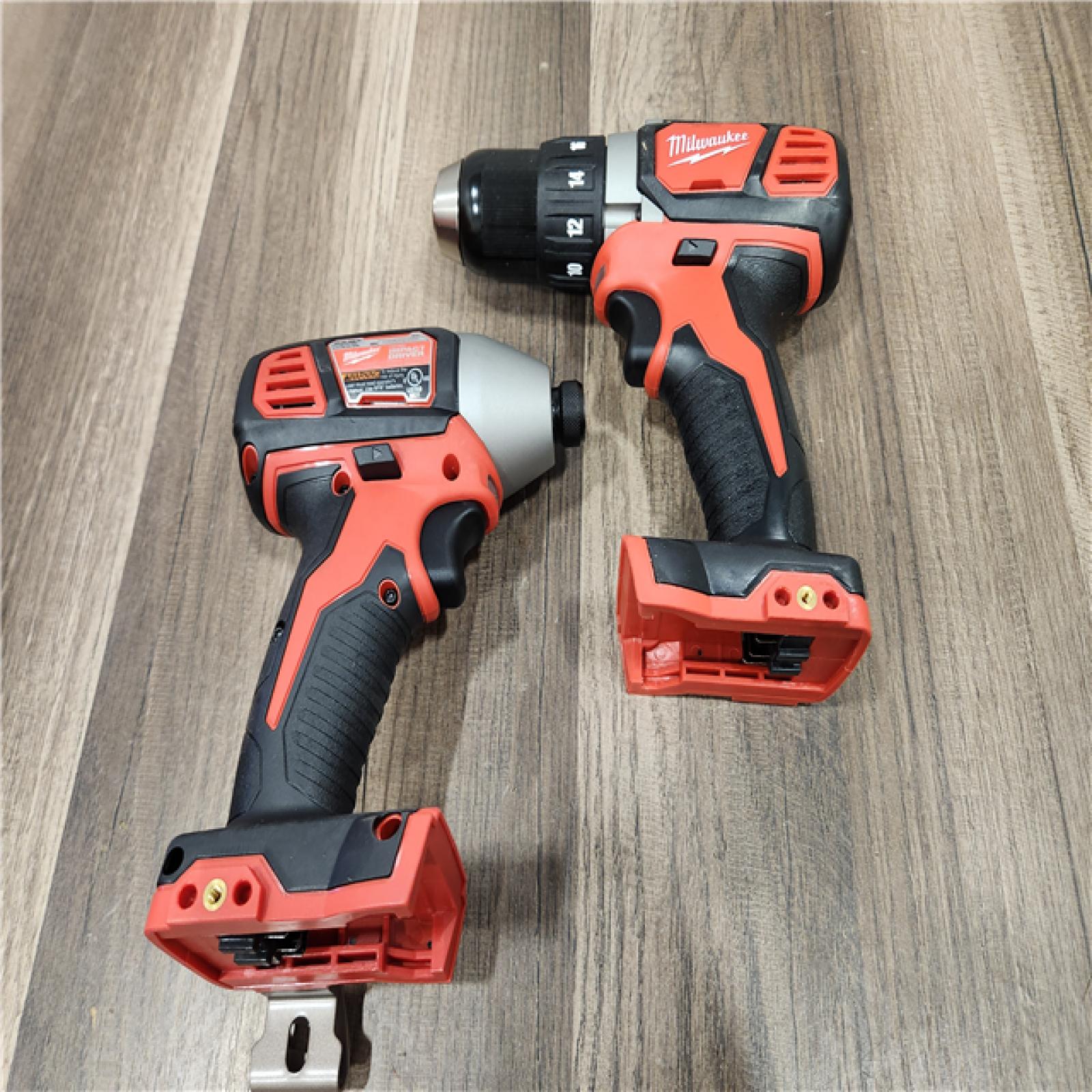AS-IS Milwaukee 18V Cordless Brushed 2 Tool Drill/Driver and Impact Driver Kit