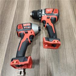 AS-IS Milwaukee 18V Cordless Brushed 2 Tool Drill/Driver and Impact Driver Kit