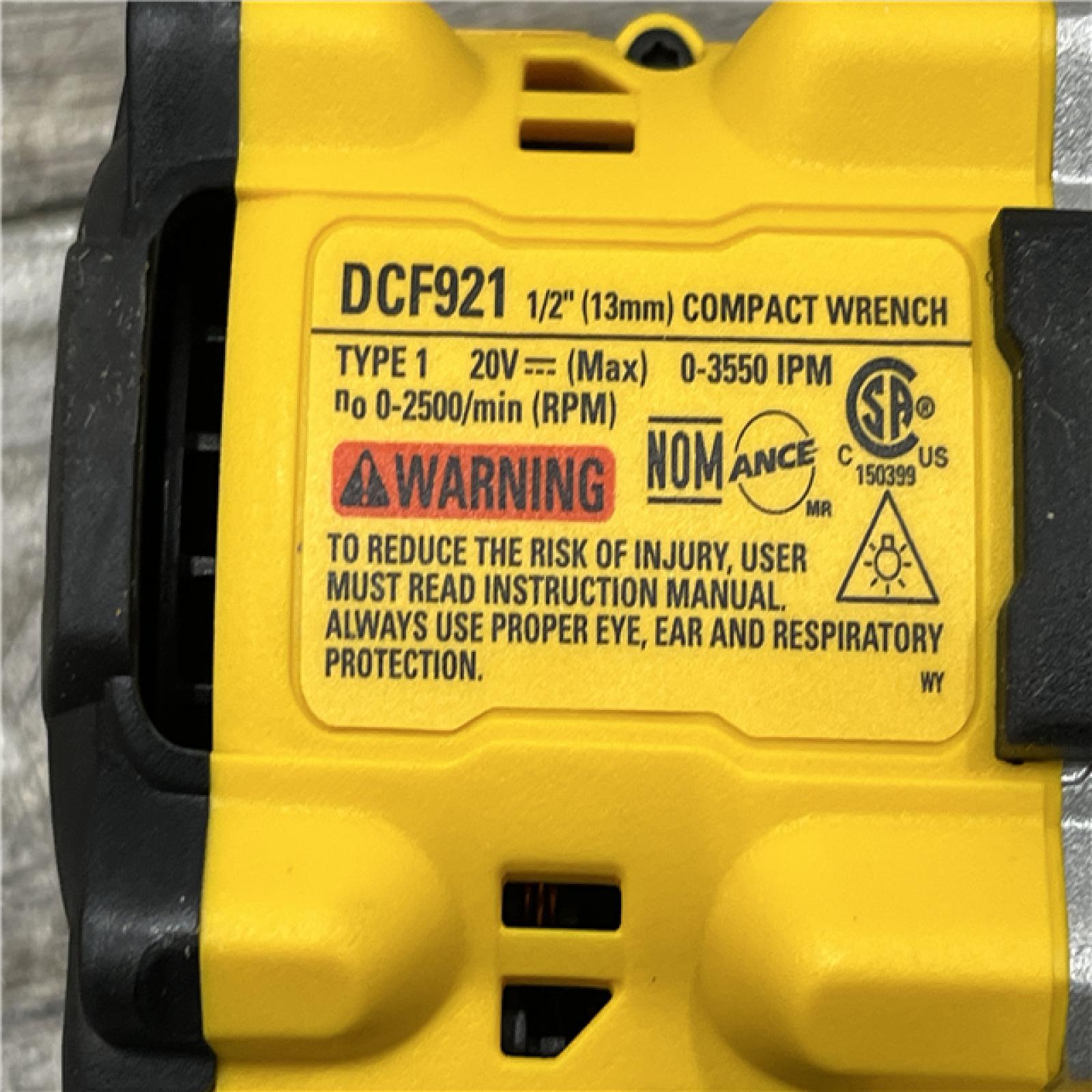 AS-IS DEWALT ATOMIC 20V MAX Cordless Brushless 1/2 in. Variable Speed Impact Wrench (Tool Only)