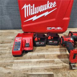 HOUSTON LOCATION - AS - IS Milwaukee FUEL 18V Lithium-Ion Brushless Cordless Hammer Drill and Impact Driver Combo Kit
