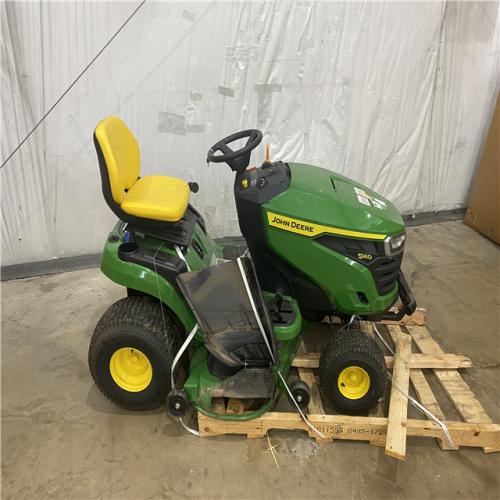 Houston Location - AS-IS Outdoor Power Equipment JOHN DEERE S140 48 INCH SIT DOWN MOWER