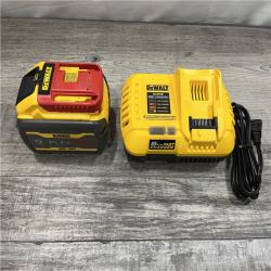 AS-IS DEWALT 20V/60V MAX FLEXVOLT Lithium-Ion 9.0Ah Battery and Charger Starter Kit