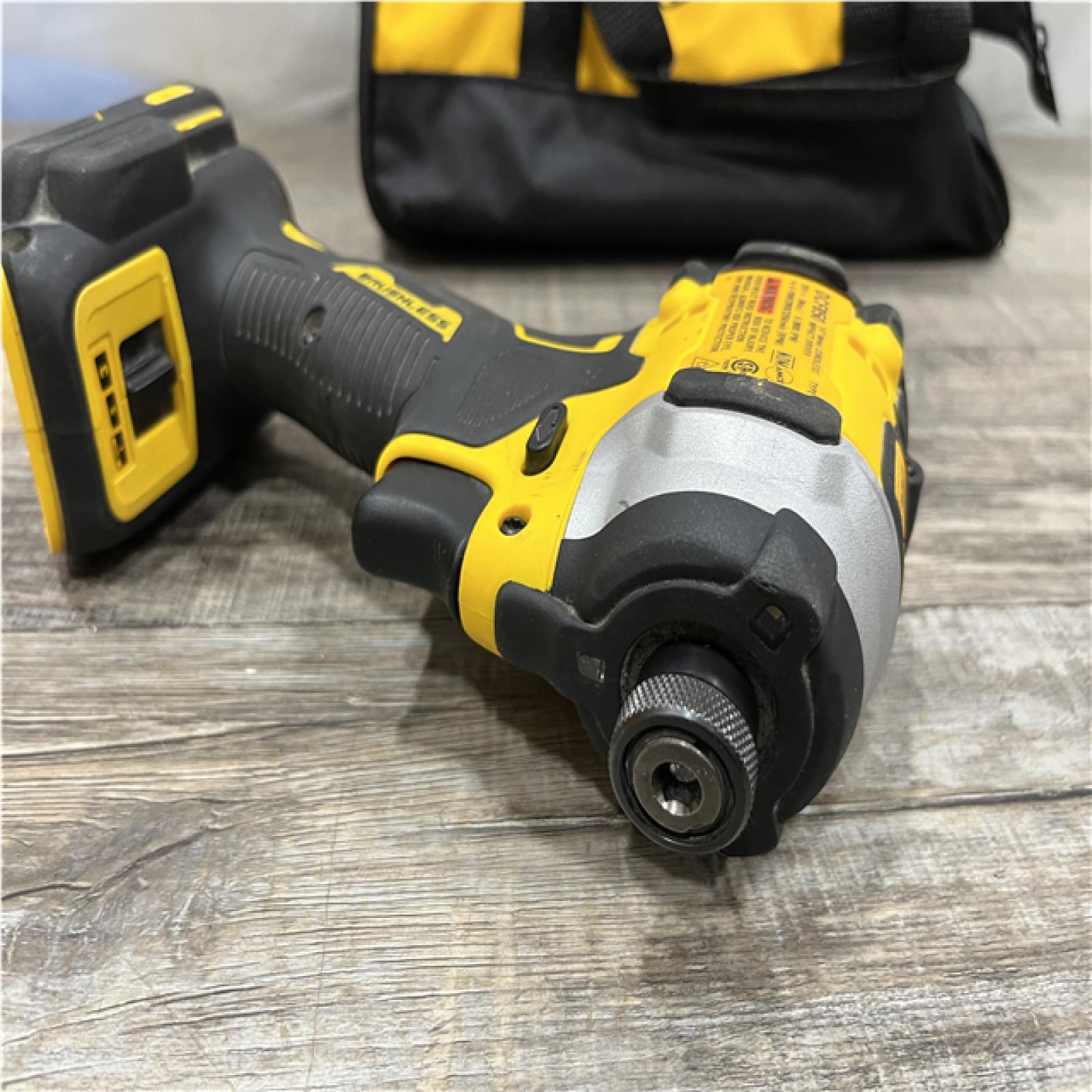 AS-IS DEWALT ATOMIC 20V MAX Lithium-Ion Cordless 1/4 in. Brushless Impact Driver Kit